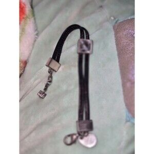 Leather Bracelet Stansfield Ss/Black From Dyrberg Kern Vintage H2f